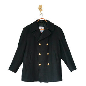 SterlingWear Anchor Wool Double Breasted Navy Peacoat 46R Preppy Ivy Old Money